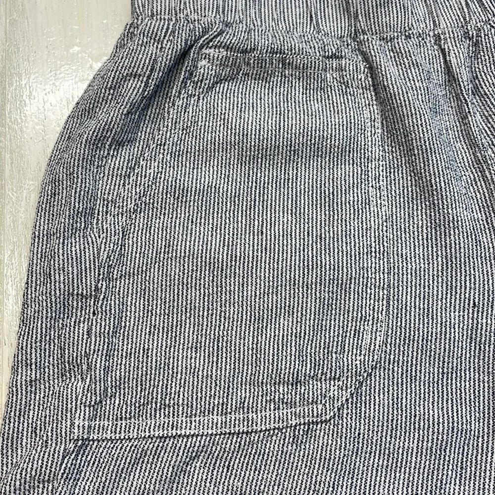 💚5/$25 SALE!💚 Briggs New York Blue Striped Linen Blend Cargo Short Sz S